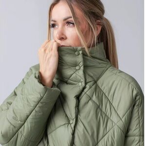 Jenna Dolman Puffer Jacket – Olive – Size Medium (Runs Big)